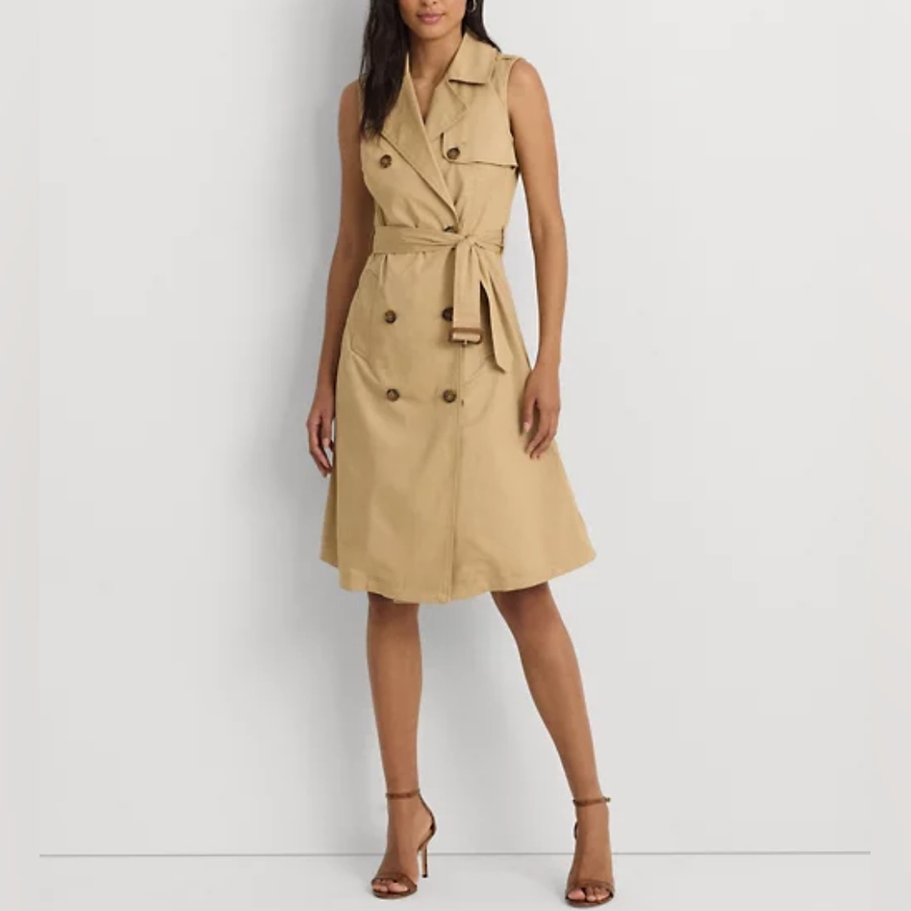 Lauren Ralph Lauren Tan Midi Dress